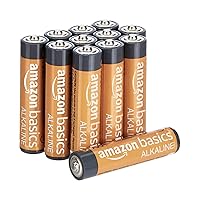 Amazon Basics AAA Alkaline Batteries, High-Performance (Triple A), 10-Year Shelf Life, 12-Pack