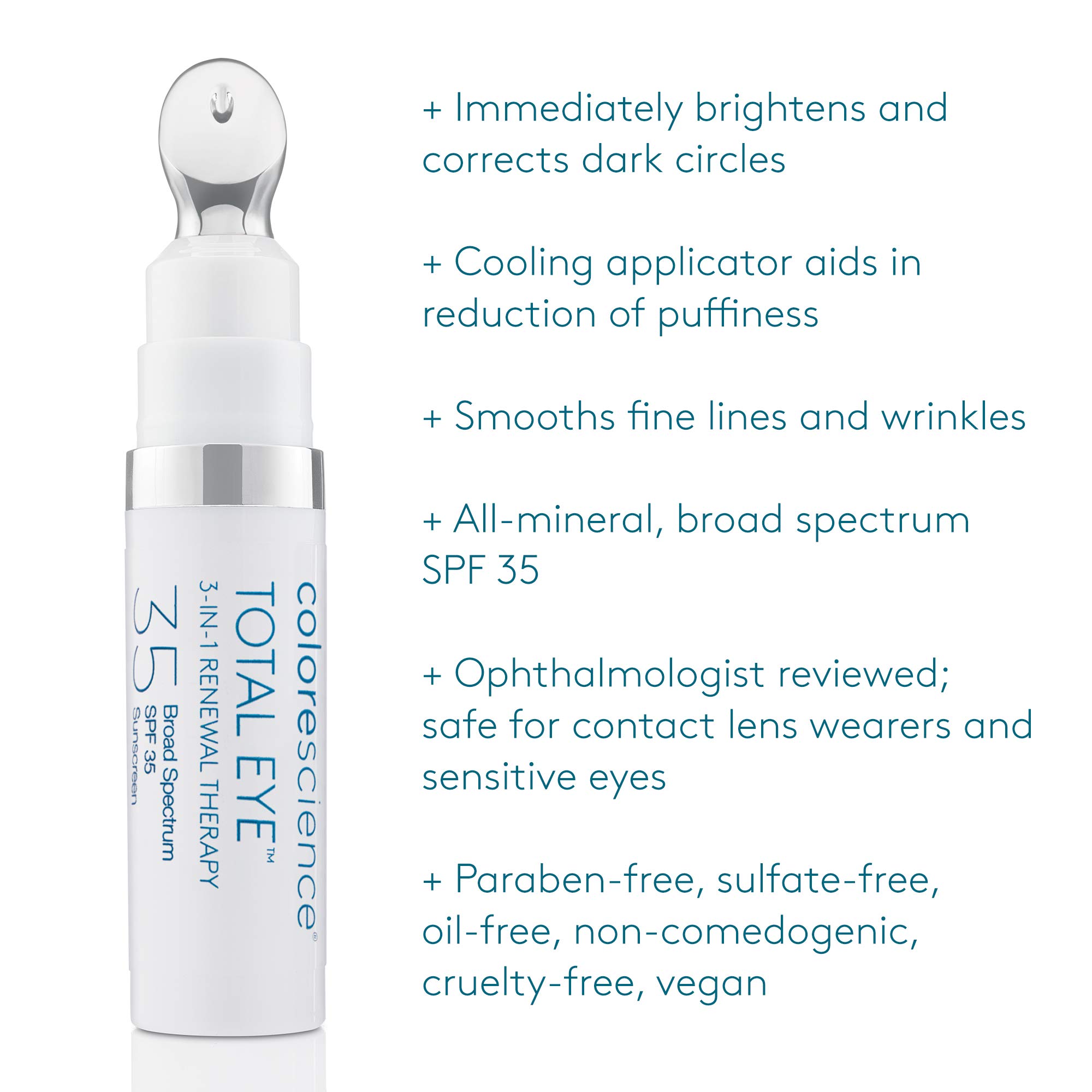 Colorescience Total Eye 3-in-1 Anti-Aging Renewal Therapy for Wrinkles & Dark Circle