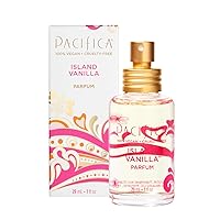 Pacifica Beauty, Island Vanilla Spray Perfume, Best Warm Vanilla Scent, Womens Fragrance, Natural & Essential Oils, Clean Fragrance, Vegan & Cruelty Free