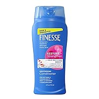 FINESSE Restore + Strengthen Moisturizing Conditioner, 24 oz, Moisturize & Repair Dry or Damaged Hair for Soft, Healthy Looking Hair