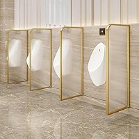 Wall-Mounted Urinal Partition Divider, Men Urinal Privacy Screen Toilet Partition, for Public Space, Bathroom, Hotel