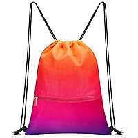  ZOORON Waterproof Drawstring Gym Backpack Bag for Men & Women,  Sport Gym Sack Mini Travel Daypack