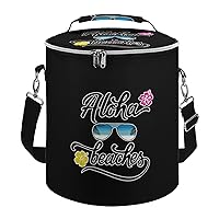 Aloha Beaches Cooler Backpack Portable Leakproof Cooler Bag Reusable Insulated Tote Bag for Travel Camping