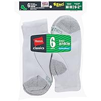 Hanes Classics Boys` Ankle EZ Sort® Socks