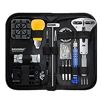 Watch Repair Kit, Professional Watch Battery Replacement Tool, Watch Link & Back Removal Tool, Spring Bar Tool Set with Carrying Case