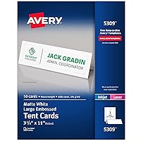 AVE5309 - Large Embossed Tent Card