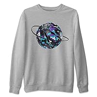 6 Aqua Design Printed Camo Basketball Planet Sneaker Matching Sweatshirt