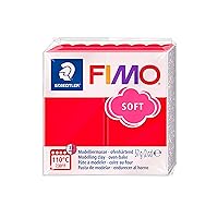 Staedtler FIMO Soft Polymer Clay - -Oven Bake Clay for Jewelry, Sculpting, Crafting, Indian Red 8020-24