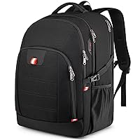 Della Gao Extra Large Laptop Backpack, TSA Friendly Travel Backpack with Laptop Compartment Fit 18.4 Inch Notebook for Men & Women, Anti Theft USB Carry on Business Work Backpack - Black