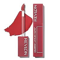 REVLON Lipstick, ColorStay Limitless Matte Liquid Lipstick, Vegan Formula, No-Budge Matte, Longwear Lipstick, Long Lasting, Lightweight/Comfortable, Waterproof, 008 Stir Me Up, 0.17 fl oz