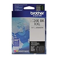 Brother LC20EBK Super High Yield Black Ink Cartridge,