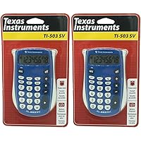 Texas Instruments : TI-503SV Handheld Calculator, Eight-Digit LCD -:- Sold as 2 Packs of - 1 - / - Total of 2 Each by Texas Instruments