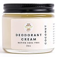 Natural Deodorant for Women & Men | Organic Deodorant Cream Non Aluminum | Baking Soda Free Healthy Deoderant for Body & Private Parts | All Vegan Pit Paste Zero Sweat | Coconut Scent