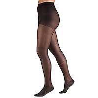 Truform Sheer Compression Pantyhose, 15-20 mmHg, Women's Shaping Tights, 20 Denier, Black, Tall