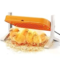 Chick Brooder Heating Plate with Adjustable Height and Angle, Chick Brooders for Hatched Chicken and Ducklings, Brooder Plate with Hidden Light, Safe and Energy-Efficient