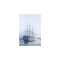 Old Modern Handicrafts H.M.S. Victory in Portsmouth Harbour - Canvas Print