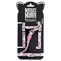 Max and Molly Adjustable Cat Harness and Leash Set - Escape-Proof Cat Harness with Leash for Outdoor Walking and Exploring - Tropical Design (Cherry Bloom)