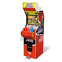Arcade1Up 17 Inch High Resolution LCD Screen Multiplayer TIME Crisis Arcade Machine with Stand Up Cabinet and 4 Classic Games for Home, Red