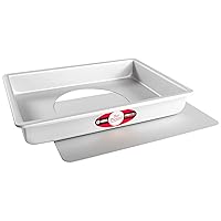 Fat Daddio's Sheet Cake Pan with Removable Bottom Anodized Aluminum, 9 x 13 x 2 Inch, Silver