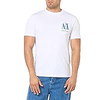 Emporio Armani Men's Regular Fit Cotton Jersey Micro Icon Logo Tee