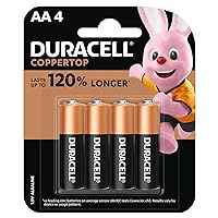 Duracell Coppertop AAA Batteries with Power Boost Ingredients, 4 Count Pack Triple A Battery with Long-lasting Power, Alkaline AAA Battery for Household and Office Devices
