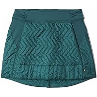 Mountain Hardwear Women's Trekkin Insulated Mini Skirt, Dark Marsh, M