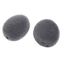 Sofia Co., Ltd. H-91-A Accessory Parts Flocking Beads, Approx. 0.8 inches (21 mm), Gray, Circle, 2 Pieces