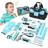 SHALL 26-Piece Kids Size Tool Set, Real Tools Kit for Kids with 12