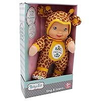 Baby's First Doll, Sing & Learn Giraffe Bi-Lingual, Machine Washable, Lifelike Features, for Ages 1+