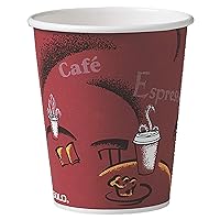 Solo 370SI-0041 10 oz Bistro SSP Paper Hot Cup (Case of 1000)