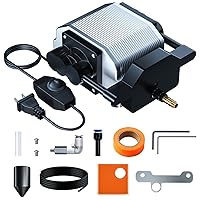 GEEKBEE Air Assist for Laser Cutter and Engraver, Air Assist Pump Kit, Adjustable 30L/Min, Air Assist for XTool D1, D1 Pro, Other Laser Cutter and CNC Cutting, Remove Smoke and Dust,Protect Laser Lens