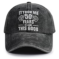 Gsspvii It Took Me 50 Years to Look This Good Hat for Women Men, Funny Adjustable Embroidery 50th Birthday Baseball Cap