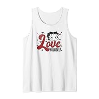 Betty Boop Valentine's Day Love Yourself Heart Pop Portrait Tank Top