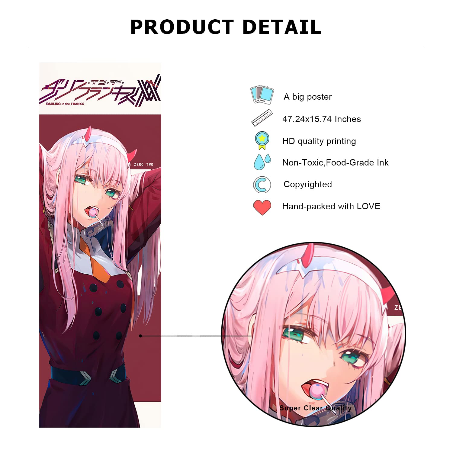 Mua Darling in the Franxx Poster Large Size() Darling in the  Franxx Zero Two Posters Japanese Manga Anime Posters Wall Art for Home  Office Bar Bedroom Decoration for Anime Fans trên Amazon