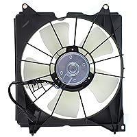 Garage-Pro Cooling Fan Assembly for HONDA ACCORD 2013-2017 LH(4 Cyl Eng Coupe EX EX-L Touring)/(6 Cyl Engine Coupe/Sedan) Denso Brand