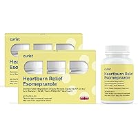Curist Esomeprazole 20mg Capsules Delayed-Release - Acid Reflux Medicine for Heartburn Relief - 42 Count Capsules - Acid Reflux Relief