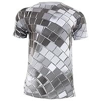 Non Metallic Disco Ball All Over Adult T-Shirt