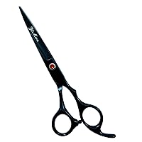 Professional Hair Cutting Shears,Hair Scissors Barber Hairdressing Shears Edge Razor Sharp Blades Haircut Scissors for Men Women Kids Japan 440c Stainless Steel 6 Inch (A)