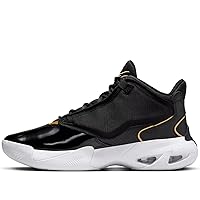 Nike DN3687-007 Jordan Max Aura 4 Basketball Shoes Sneakers Mid Cut Black Gold White