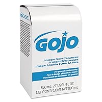 GOJO Lotion Soap Skin Cleanser, 800 mL Lotion Hand Soap Refill for GOJO 800 Series Bag-in-Box Soap Dispenser (Pack of 12) - 9112-12