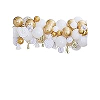Ginger Ray Gold Balloon and Fan Garland Party Backdrop, Mix it Up