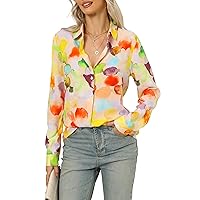 JMITHA Womens Long Sleeve Button Down Shirts Dressy Casual Tops Work Blouses