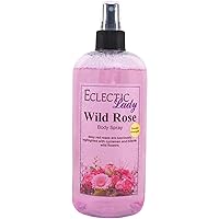 Wild Rose Body Spray (Double Strength), 16 ounces, Body Mist for Women with Clean, Light & Gentle Fragrance, Long Lasting Perfume with Comforting Scent for Men & Women, Cologne with Soft, Subtle Aroma