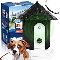 Anti Barking Device, Dog Barking Control Devices Up to 50 Ft Range Dog Training & Behavior Aids, 2 in 1 Ultrasonic Dog Barking Deterrent Devices Safe for Dogs, Anti Bark Device for Indoor & Outdoor