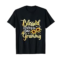 Blessed To Be Called Grammy Sunflower Butterfly Mothers Day T-Shirt