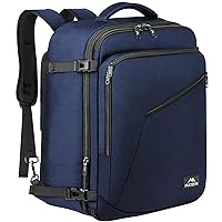 MATEIN Extra Large Mens Travel Backpack Carry on, Expandable Traveling Backpack for Men Airline Approved Gym Backpack, Water Resistant Business Casual Daypack, Traveler Gift, Blue
