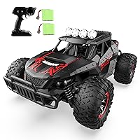 Remote Control Car 1:16 Remote Control Truck High Speed 25 km/h All Terrain Off-Road RC Car 2.4Ghz Monster Truck Two Rechargeable Batteries 70+min for Boys,Girls Kids and Adults
