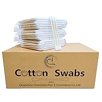 Cotton Swabs with Wooden Sticks/Double Tipped Natural Bamboo Cotton Buds 900pcs