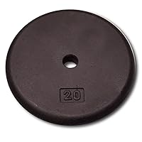 Body-Solid Standard Black Iron Weight Plate - Perfect for Strength Training, Home Gym, and Barbell Workouts - Fits 1