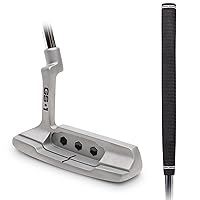 GoSports GS1 Tour Golf Putter – 34” Right-Handed Blade Putter with Milled Face, Choose Oversized Fat Grip or Traditional Grip